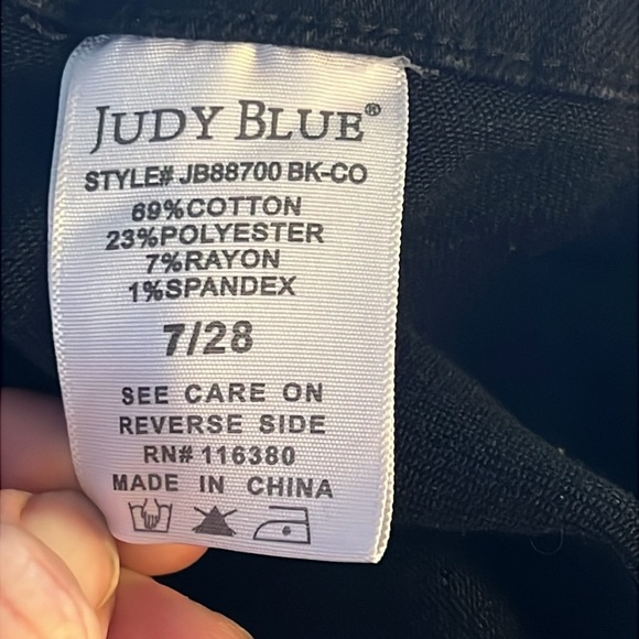 Judy Blue Women’s Pull On Joggers‎ 7/28 Black Stretch Drawstring casual comfort - Picture 9 of 10
